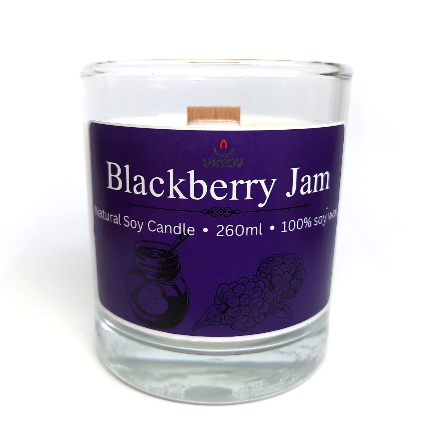 świeca sojowa o zapachu Blackberry Jam