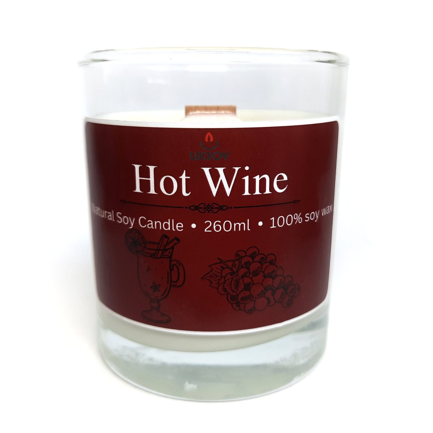 świeca sojowa o zapachu Hot Wine