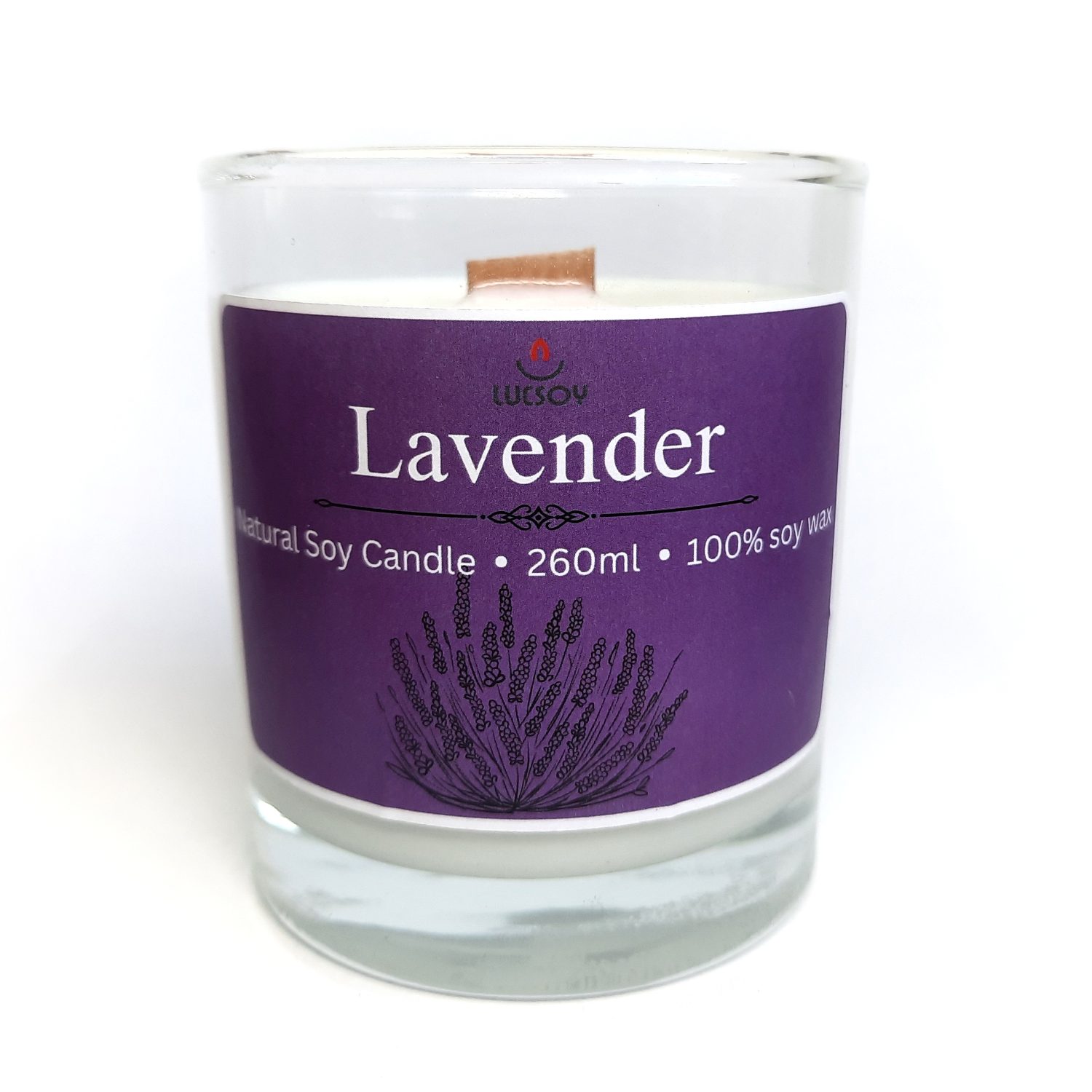 świeca sojowa o zapachu Lavender