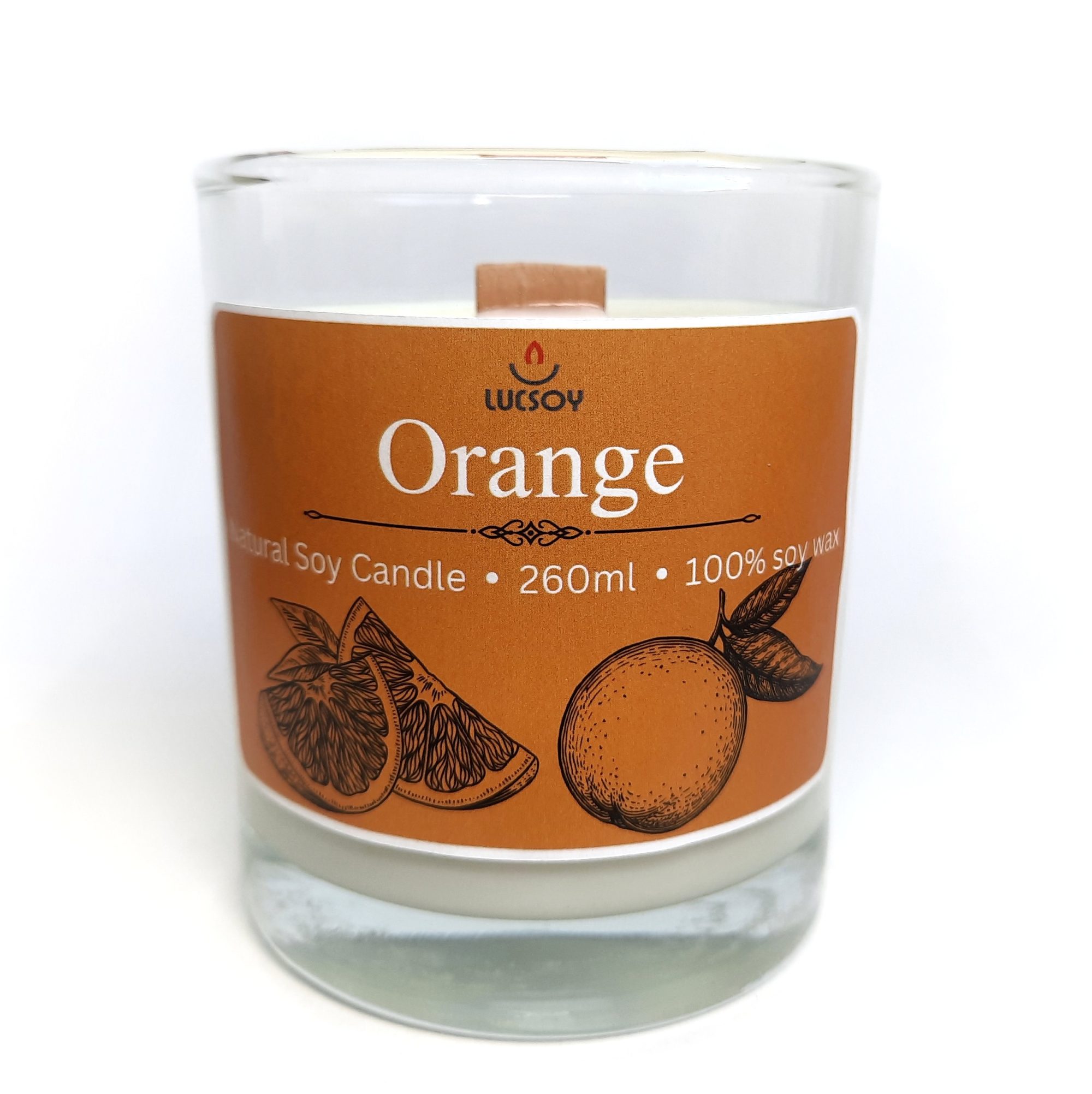 świeca sojowa o zapachu Orange